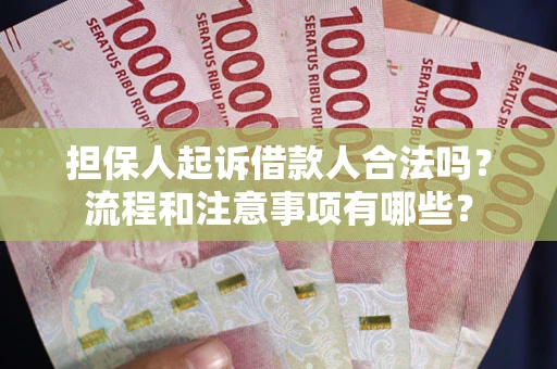 济南担保人起诉借款人合法吗？流程和注意事项有哪些？