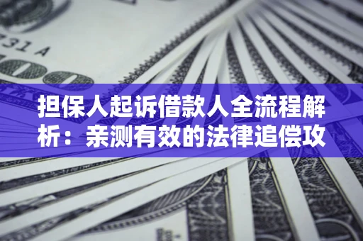 济南担保人起诉借款人全流程解析：亲测有效的法律追偿攻略