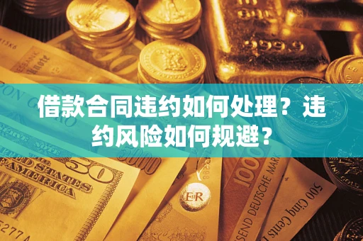 济南借款合同违约如何处理？违约风险如何规避？