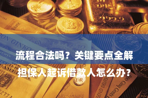 济南

担保人起诉借款人怎么办？流程合法吗？关键要点全解析