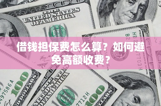济南借钱担保费怎么算？如何避免高额收费？