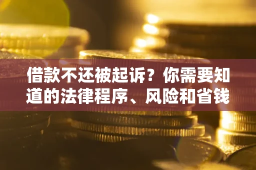 济南借款不还被起诉？你需要知道的法律程序、风险和省钱技巧