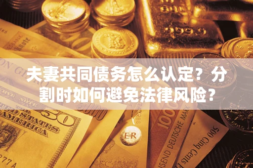 济南夫妻共同债务怎么认定？分割时如何避免法律风险？